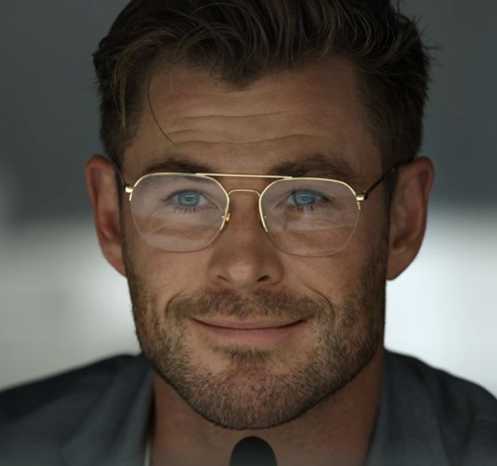 Chris Hemsworth in Spiderhead.