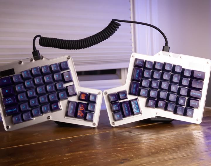Ergodox on my table.