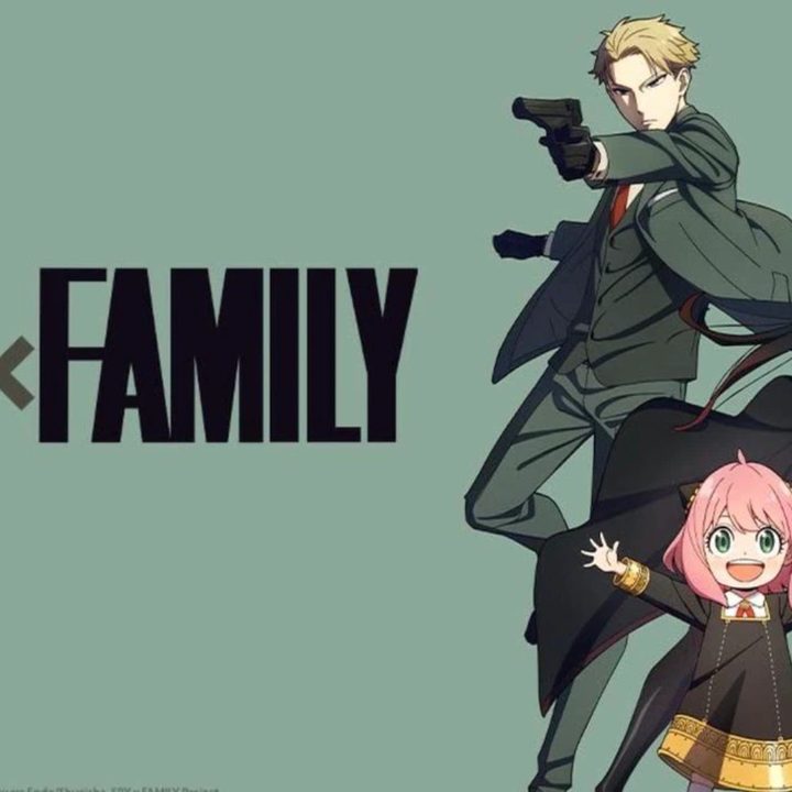 Loid, Yor, and Anya Forger in action poses in Spy x Family anime key art.