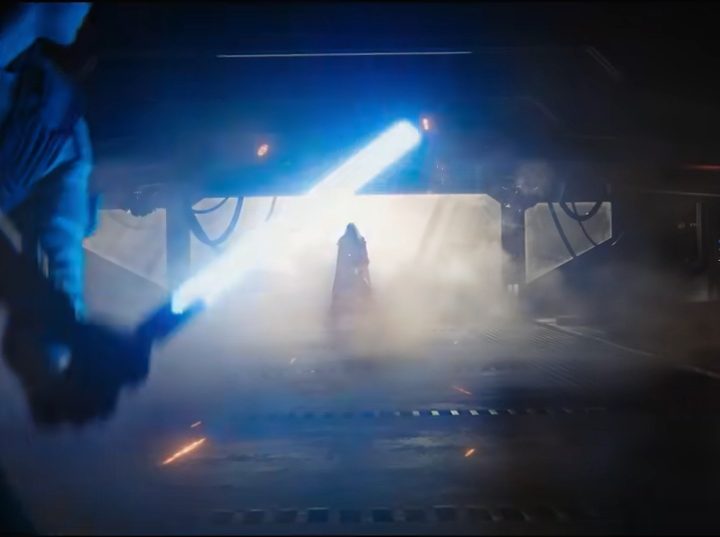 Cal Kestis squares off against an unknown enemy.