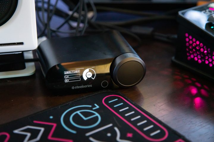 SteelSeries GameDAC 2 sitting on a desk.