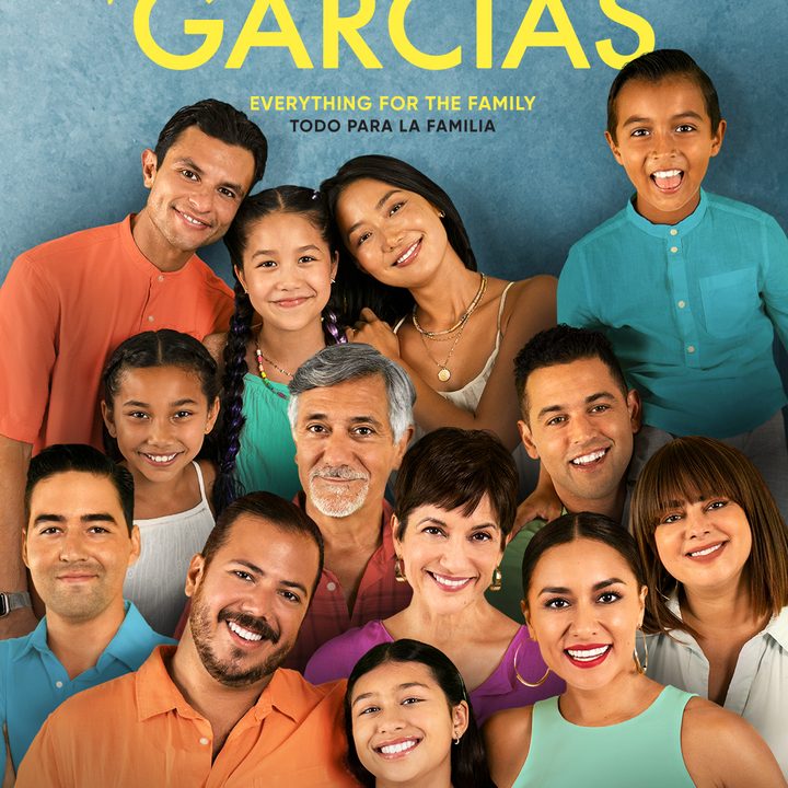 The entire cast on the poster of The Garcias.