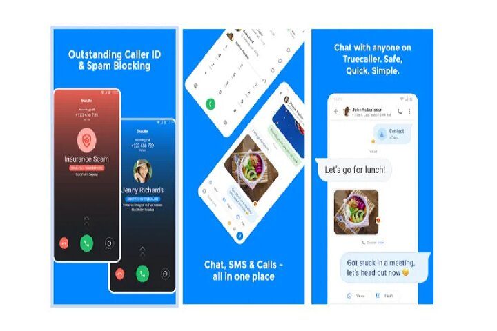 Truecaller call and spam blocking app.
