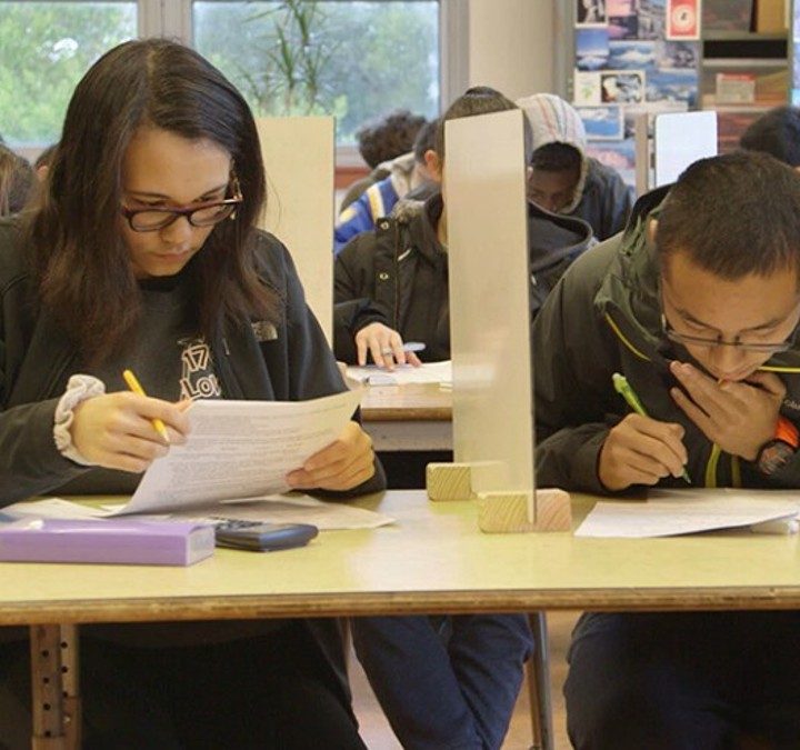 Two students study in Try Harder!