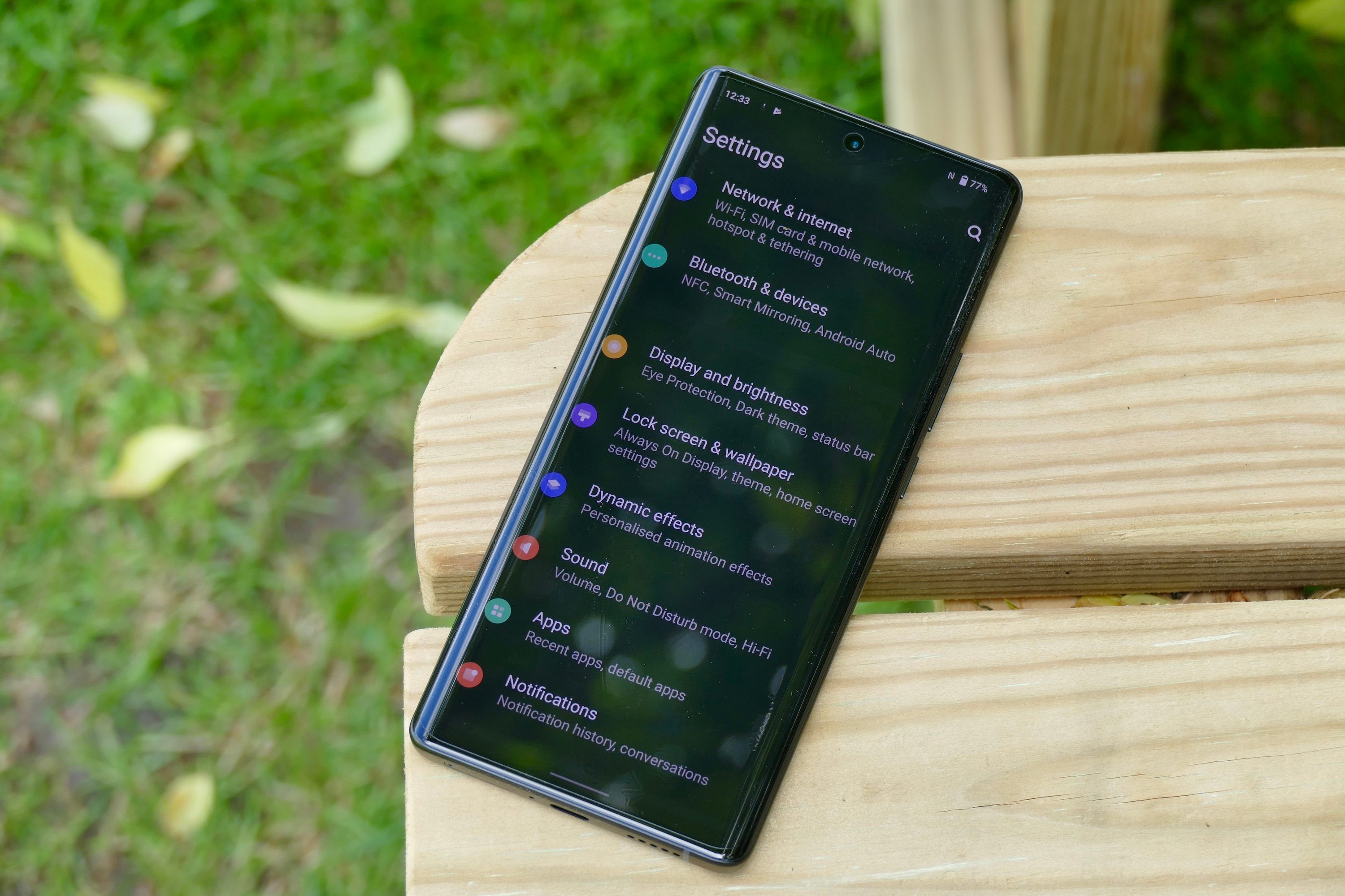 Vivo X80 Pro showing the Settings menu.
