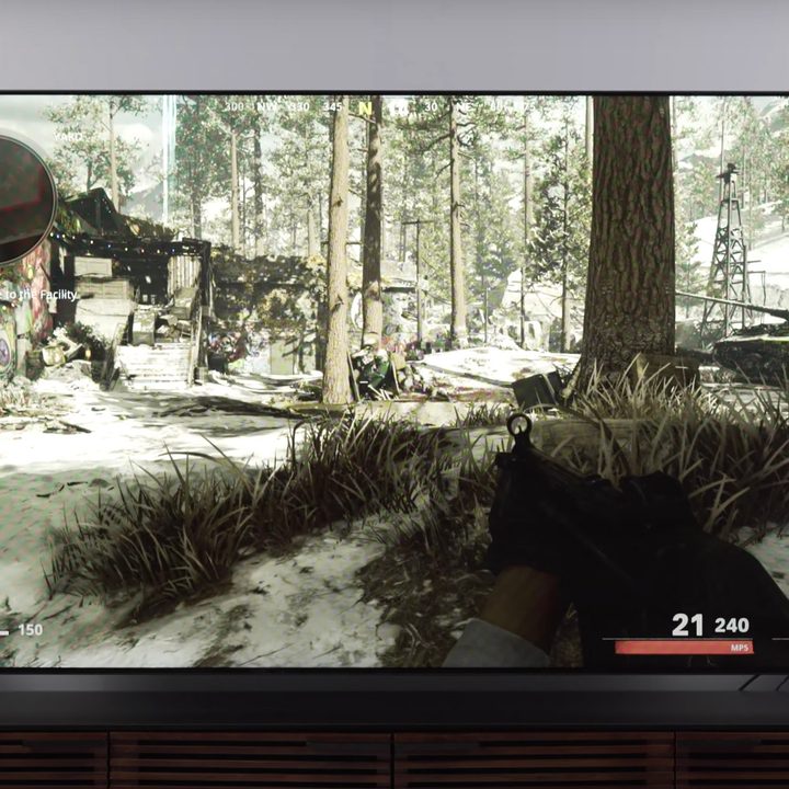 Gaming on the Vizio 2022 P-Series Quantum X-gaming.