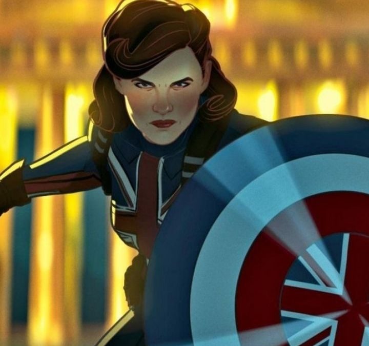 Captain Carter in a fighting pose in What If?