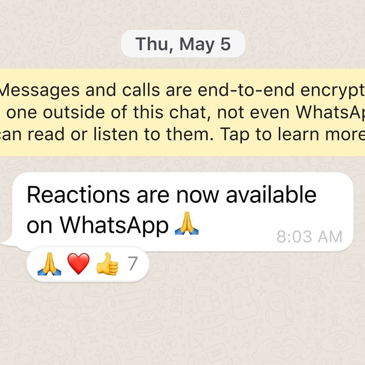 WhatsApp announces the emoji rollout.