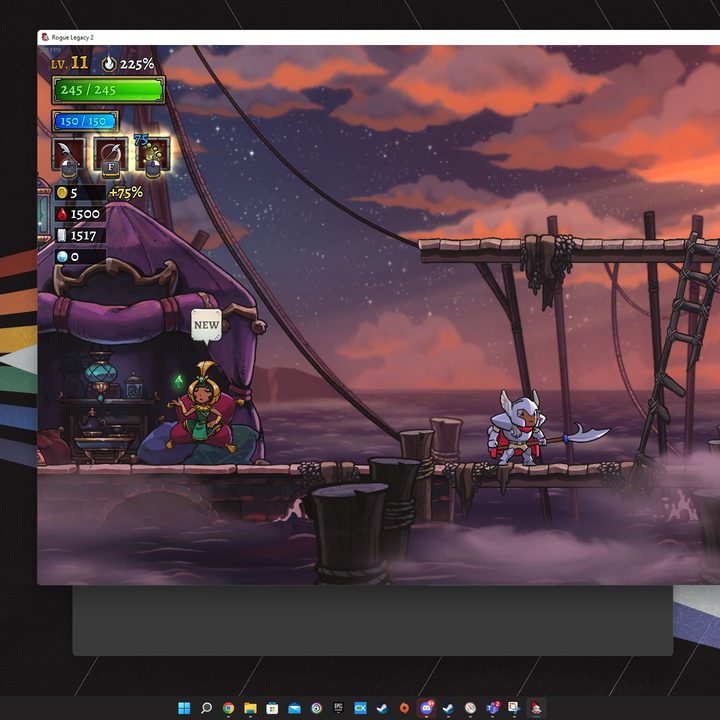 Rogue Legacy 2 running in windowed mode on Windows.