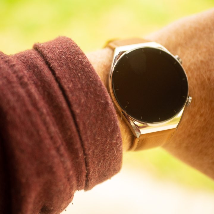 Xiaomi S1 smart watch on a wrist with the screen off