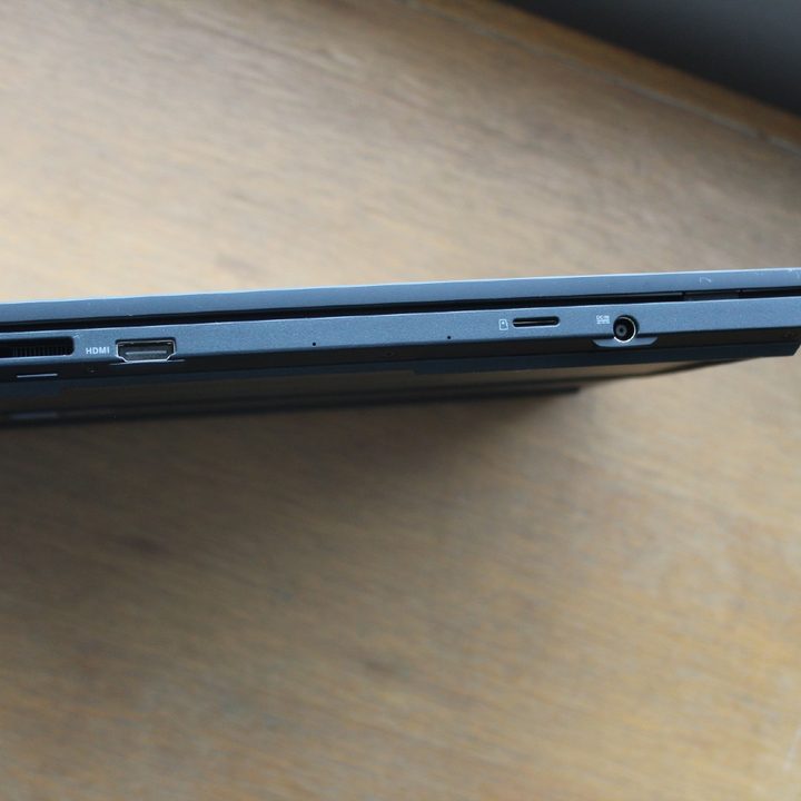The back ports of the Zenbook Pro 14 Duo.