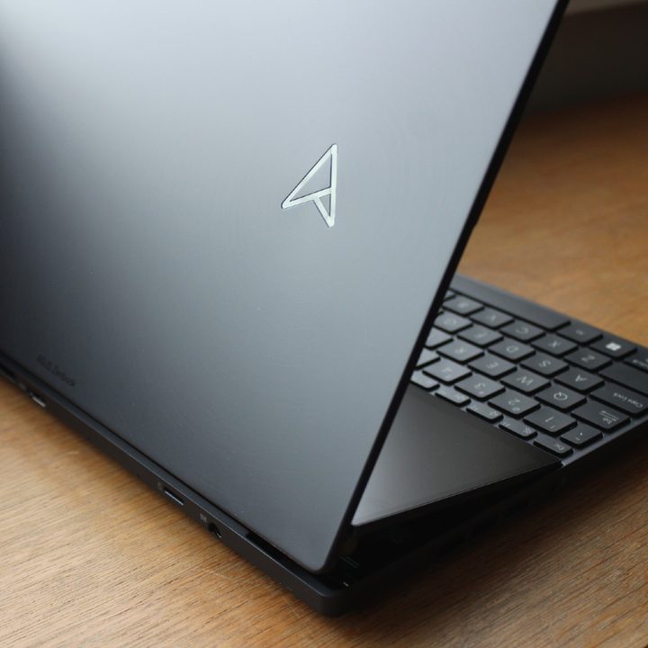 The back lid of the Zenbook Pro 14 Duo.