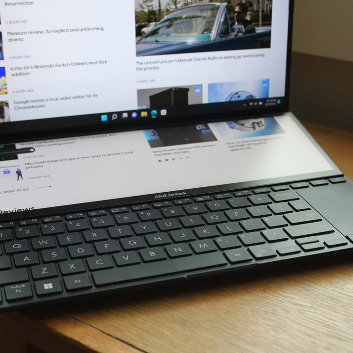 The ScreenPad Plus of the Zenbook Pro 14 Duo.