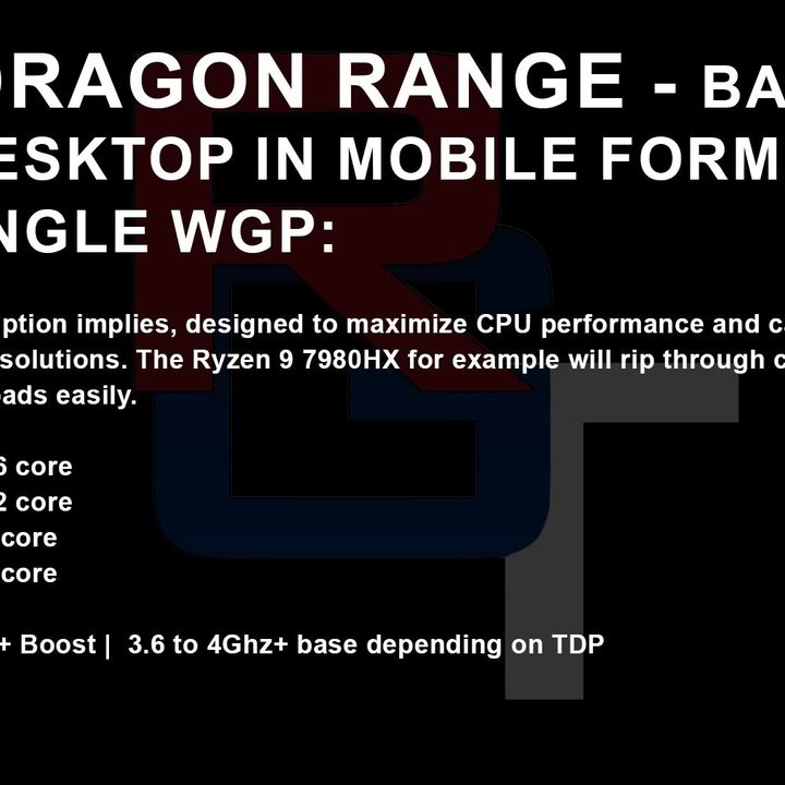 AMD Dragon Range slide.