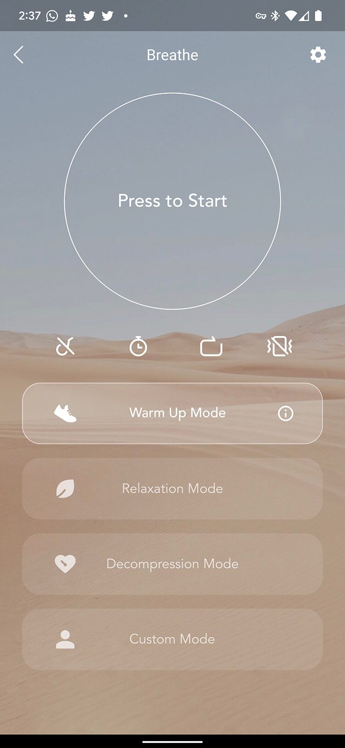 Soundcore app screenshots for Sport X10.