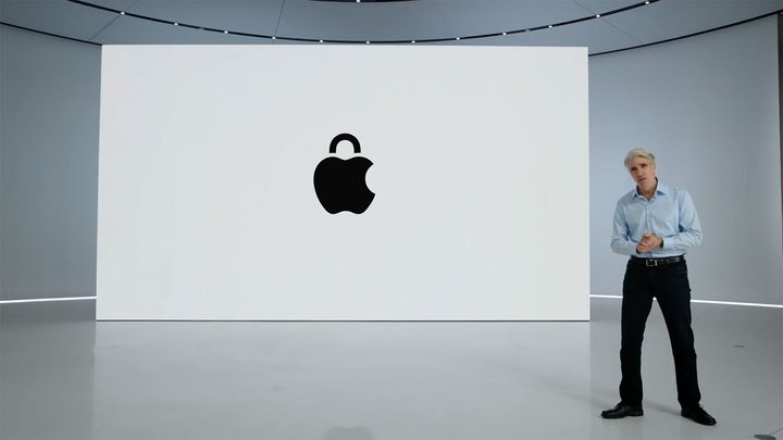 Apple's Craig Federighi speaking about macOS security at WWDC 2022.