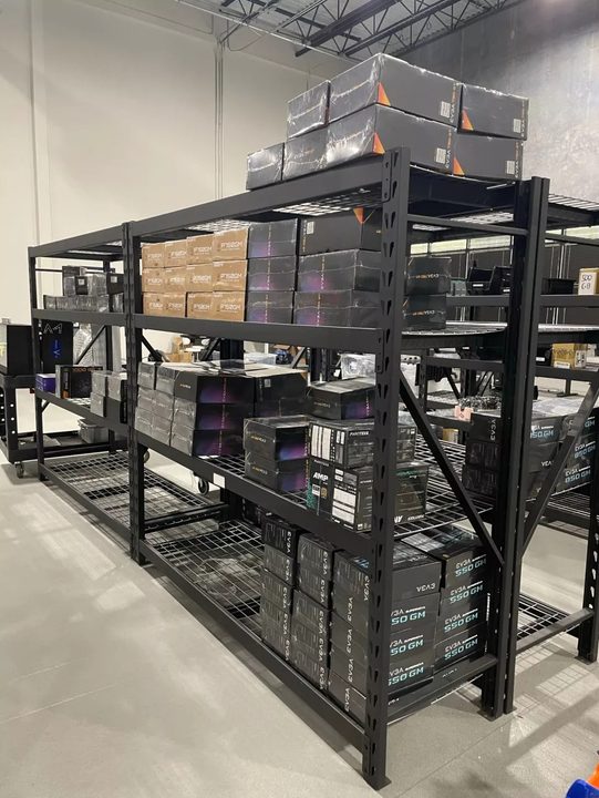 Various PC parts of Artesian Builds that will be sold at an auction.