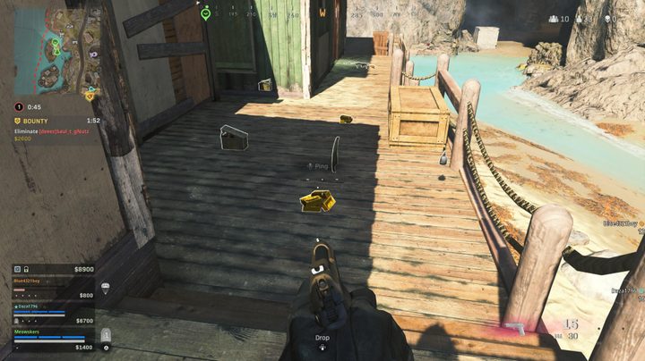 Cash on the Fortune's Keep map in Warzone.