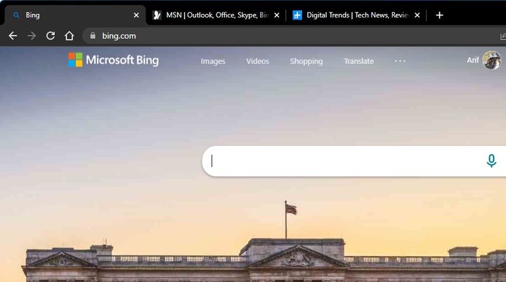 A set of open tabs in Google Chrome.