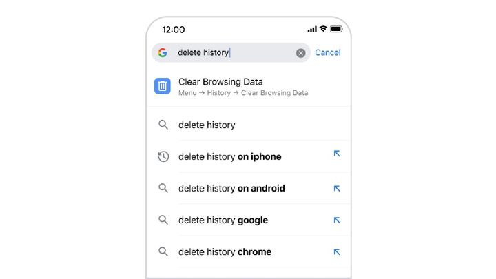Chrome for iOS address bar.