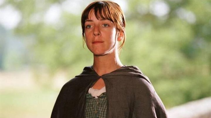 Claudie Blakley looking serious in Pride & Prejudice.
