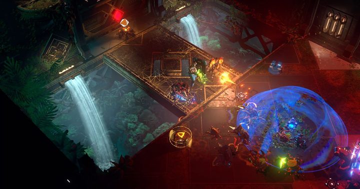 Players and turrets fend off hordes of bugs in Endless Dungeon.