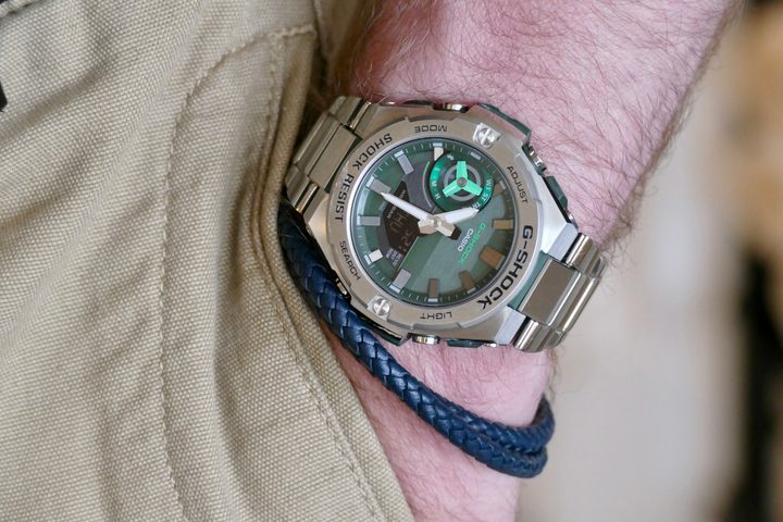 Man wearing a Casio G-Shock GST-B500.