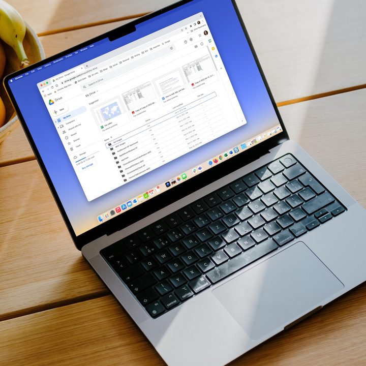 Google Drive in Chrome on a MacBook.