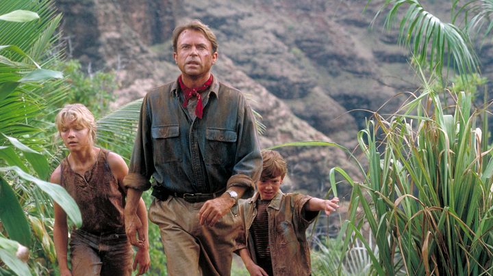 Alan Grant and Hammond grandkids in Jurassic Park.