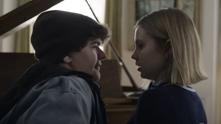 Gaten Matarazzo and Angourie Rice in Honor Society.