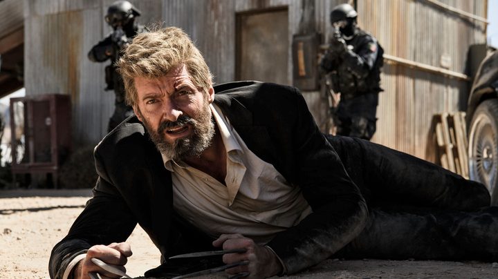 Hugh Jackman on the ground in Logan.