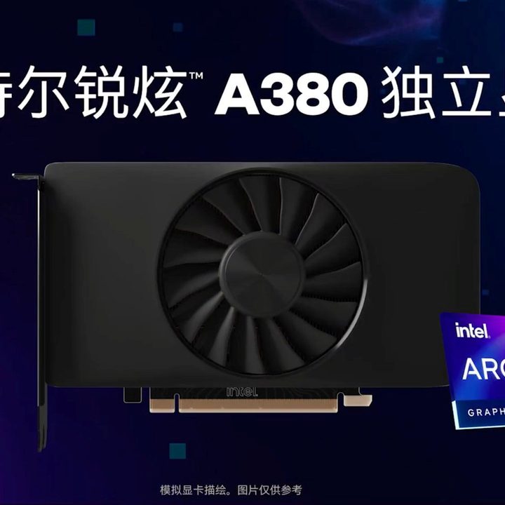 Intel Arc Alchemist A380 graphics card.