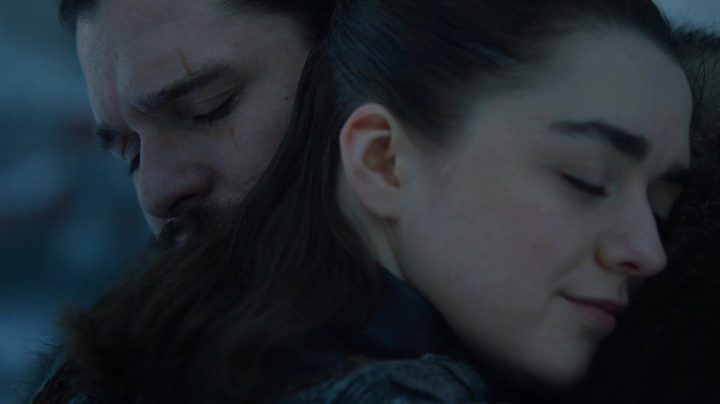Jon and Arya's heartwarming reunion in Game of Thrones season 8.