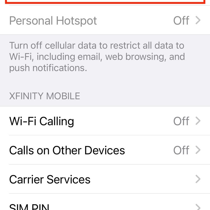 Set up iPhone Low Data Mode.
