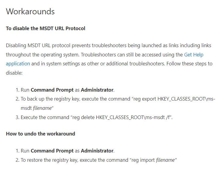 Microsoft's MSDT protocol guidance.