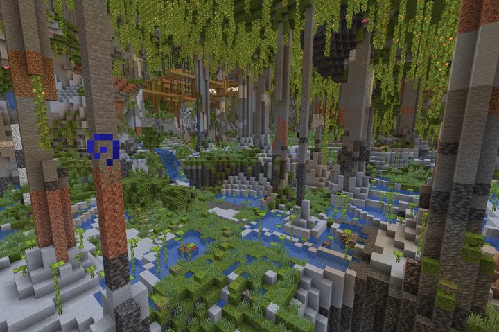 Minecraft seed for lush caves.