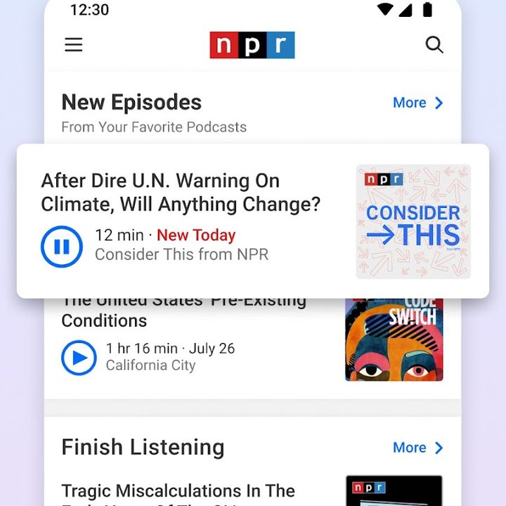 NPR stream.