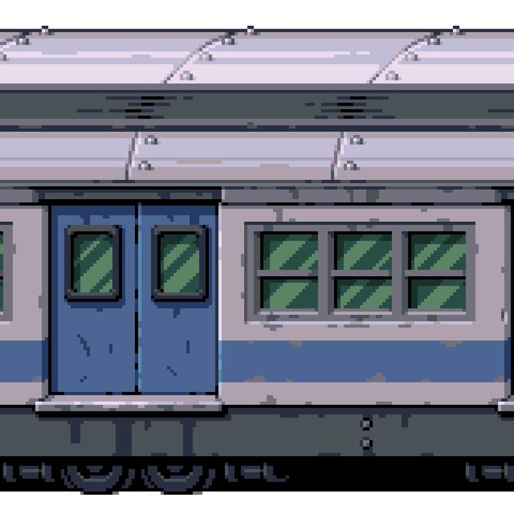 A pixel art subway from Teenage Mutant Ninja Turtles: Shredder's Revenge.