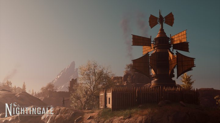A player guards an estate in Nightingale.
