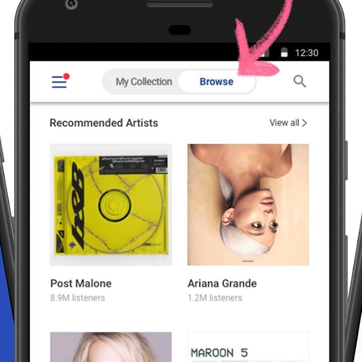 Pandora Android app Discover.