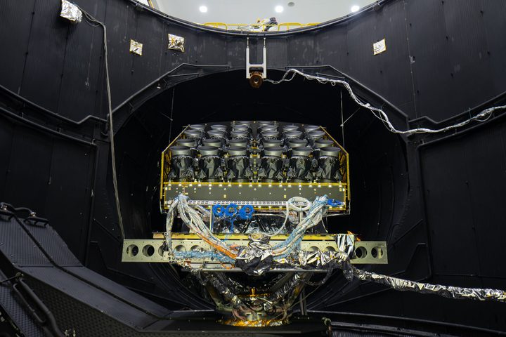 A test version of the payload module of ESA's exoplanet-detecting Plato spacecraft underwent a prolonged vacuum soak within Europe’s largest thermal vacuum chamber, to evaluate its endurance of space conditions.