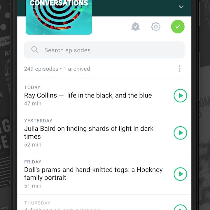 Pocket Casts podcasts.