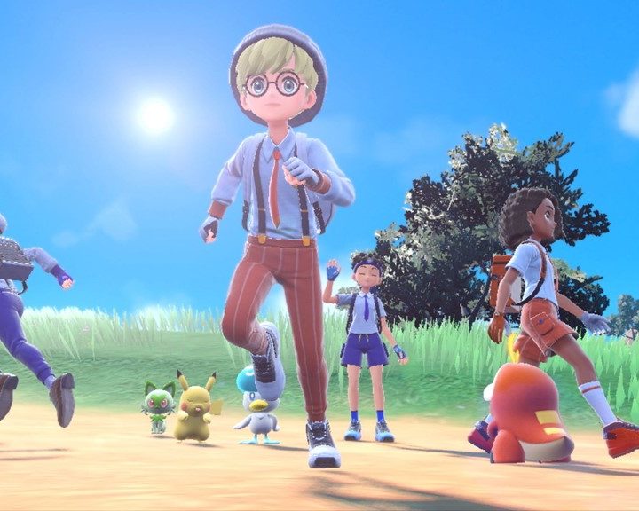 Pokemon trainers hang out together in Pokemon Violet and Scarlet.