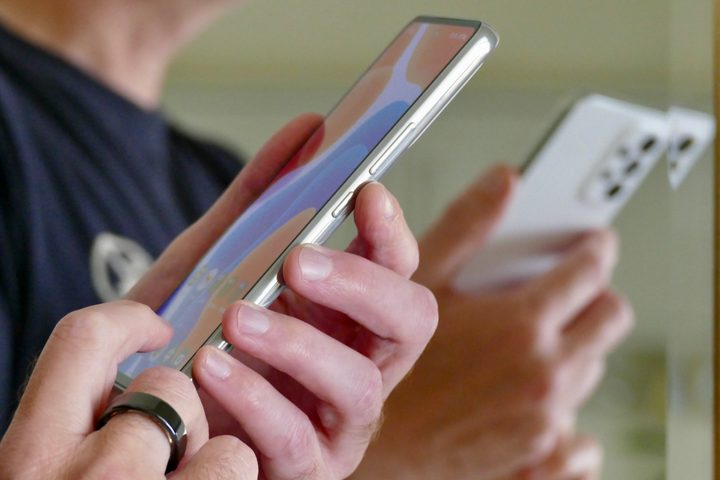 The side of the Samsung Galaxy A53 5G.
