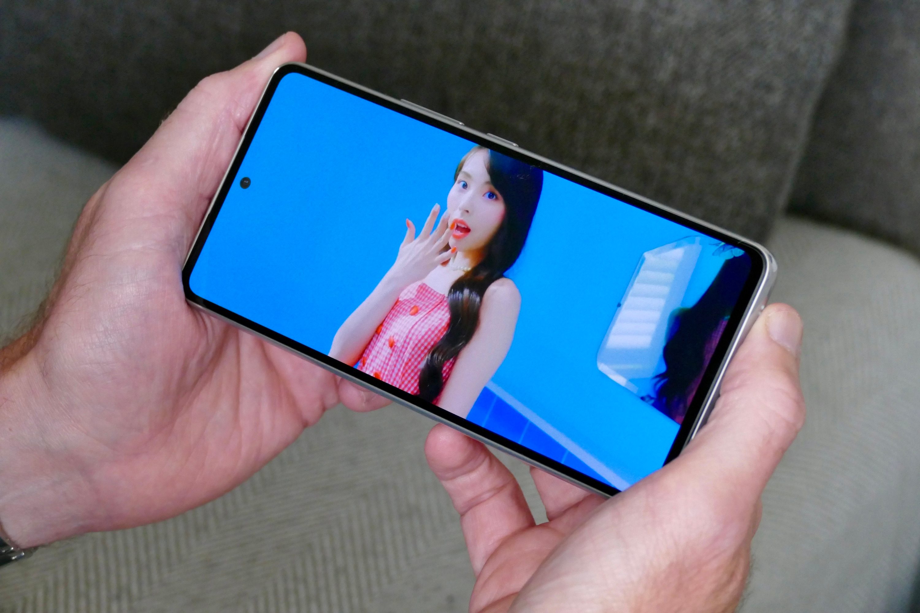 Video playing on the Samsung Galaxy A53 5G.