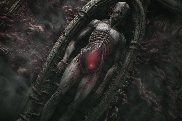 Screenshot from Scorn.