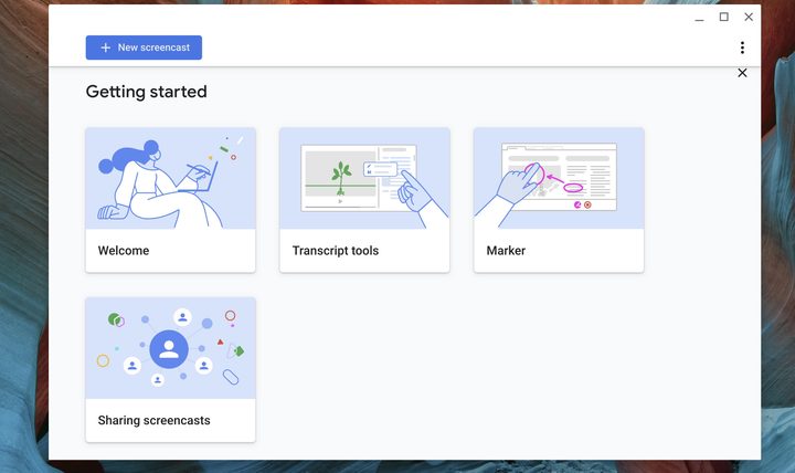 Screencast open on ChromeOS.