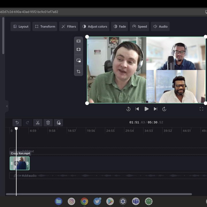 Video editing on a Chromebook