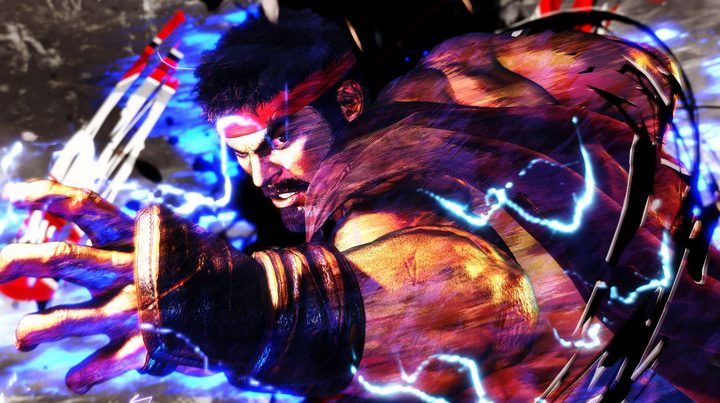 Ryu performs a special move in Street Fighter 6.
