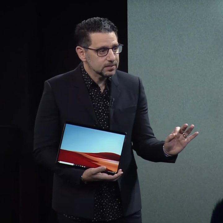 Panos Panay with a Surface